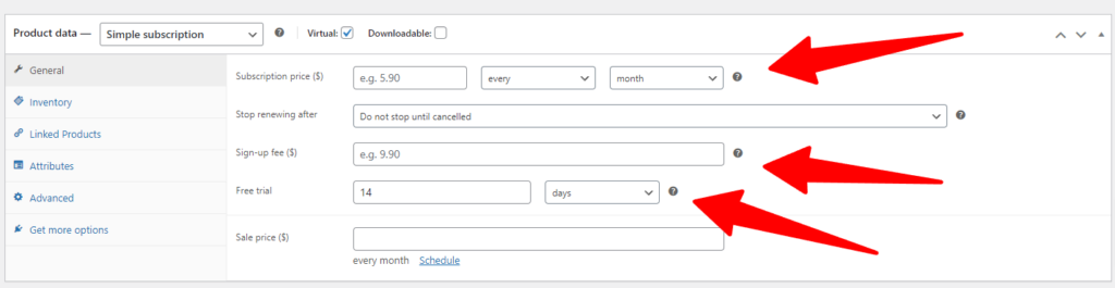 Subscription Details