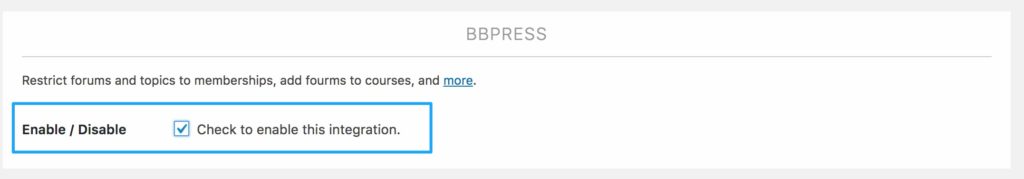 enable bbPress