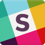 Letter S icon on a multicolored geometric background
