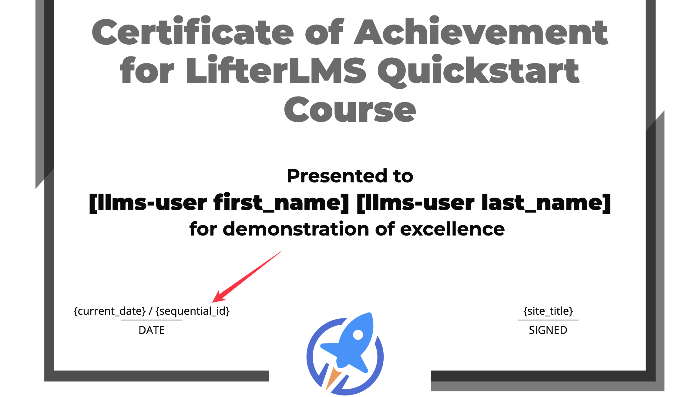 Adding sequential_id shortcode to LifterLMS certificates