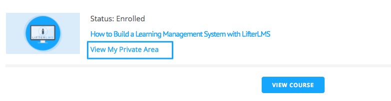 Private areas course tile link