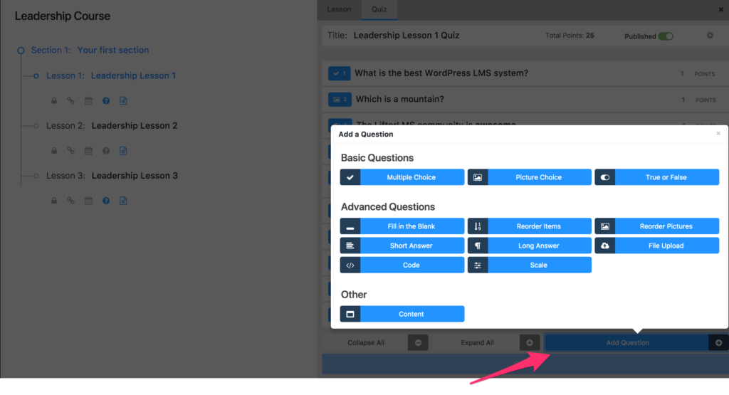 Getting Started with LifterLMS Advanced Quizzes | LifterLMS