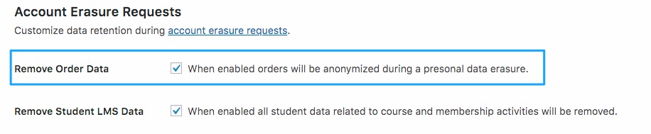 Remove Order Data