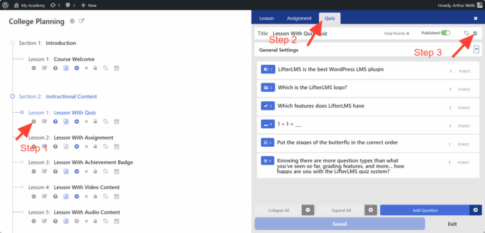 How Do I Delete A Quiz in LifterLMS? | LifterLMS