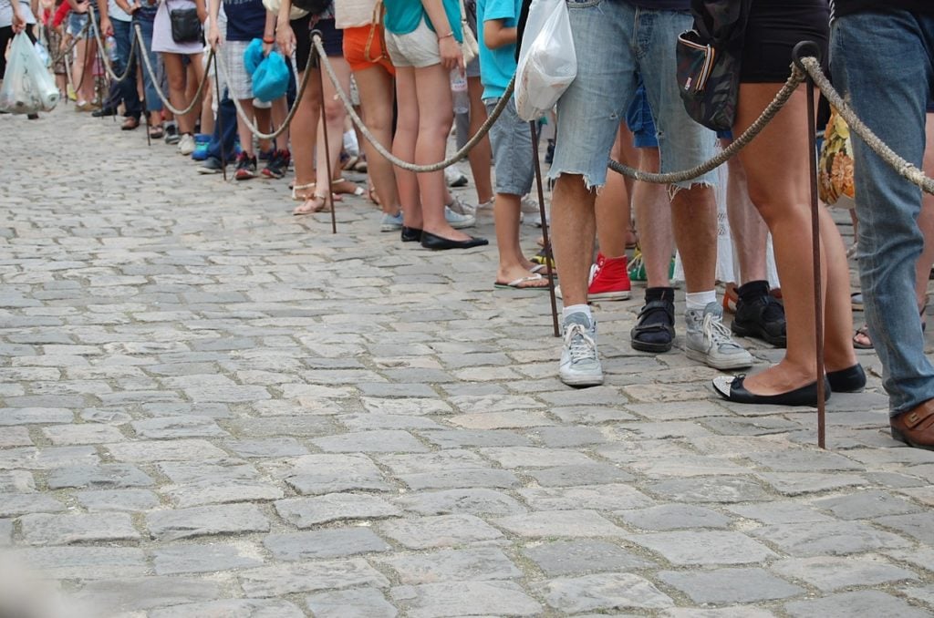 People in a Queue