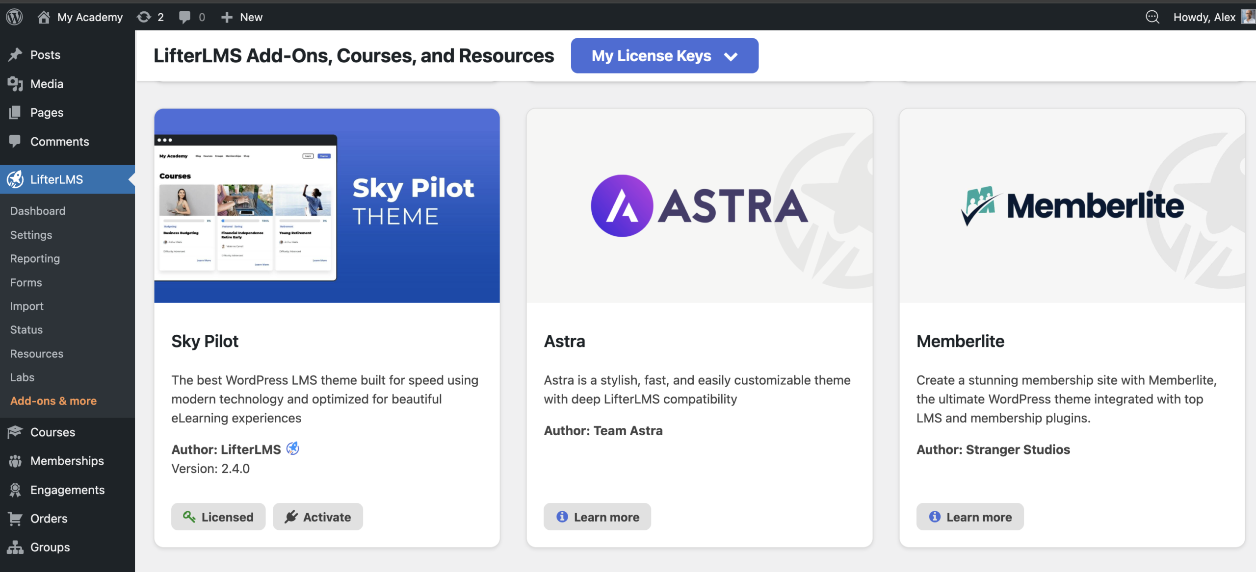 LifterLMS plugins and add-ons