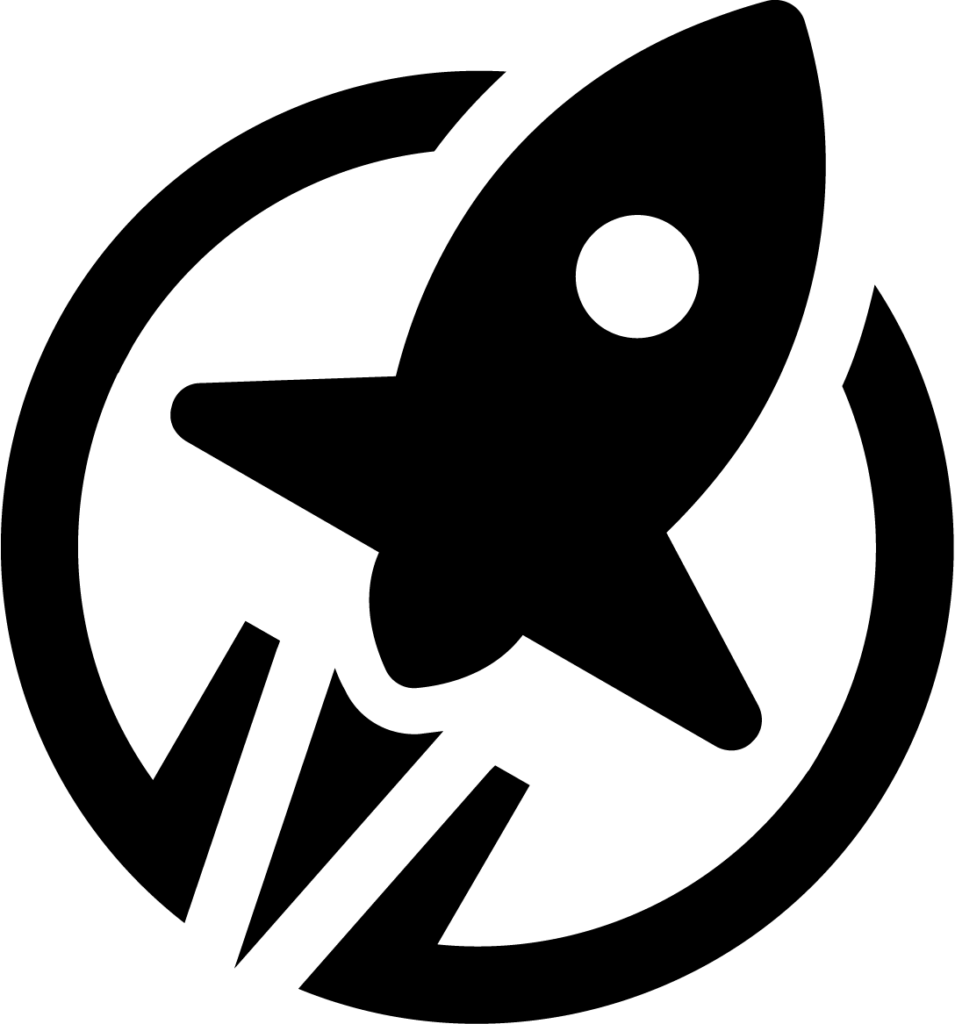 LifterLMS rocket icon in black