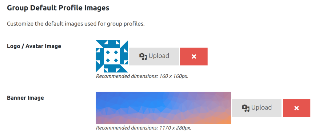 Group Default Profile Images