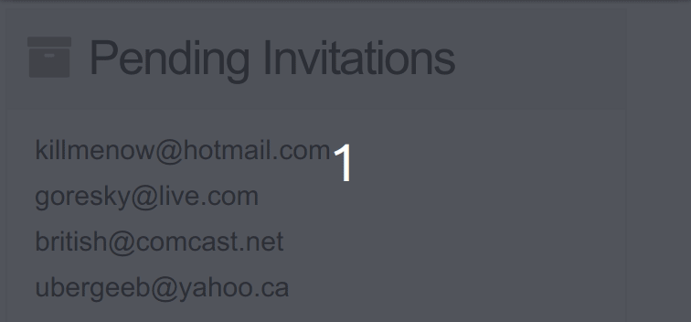 Copy invitation acceptance link