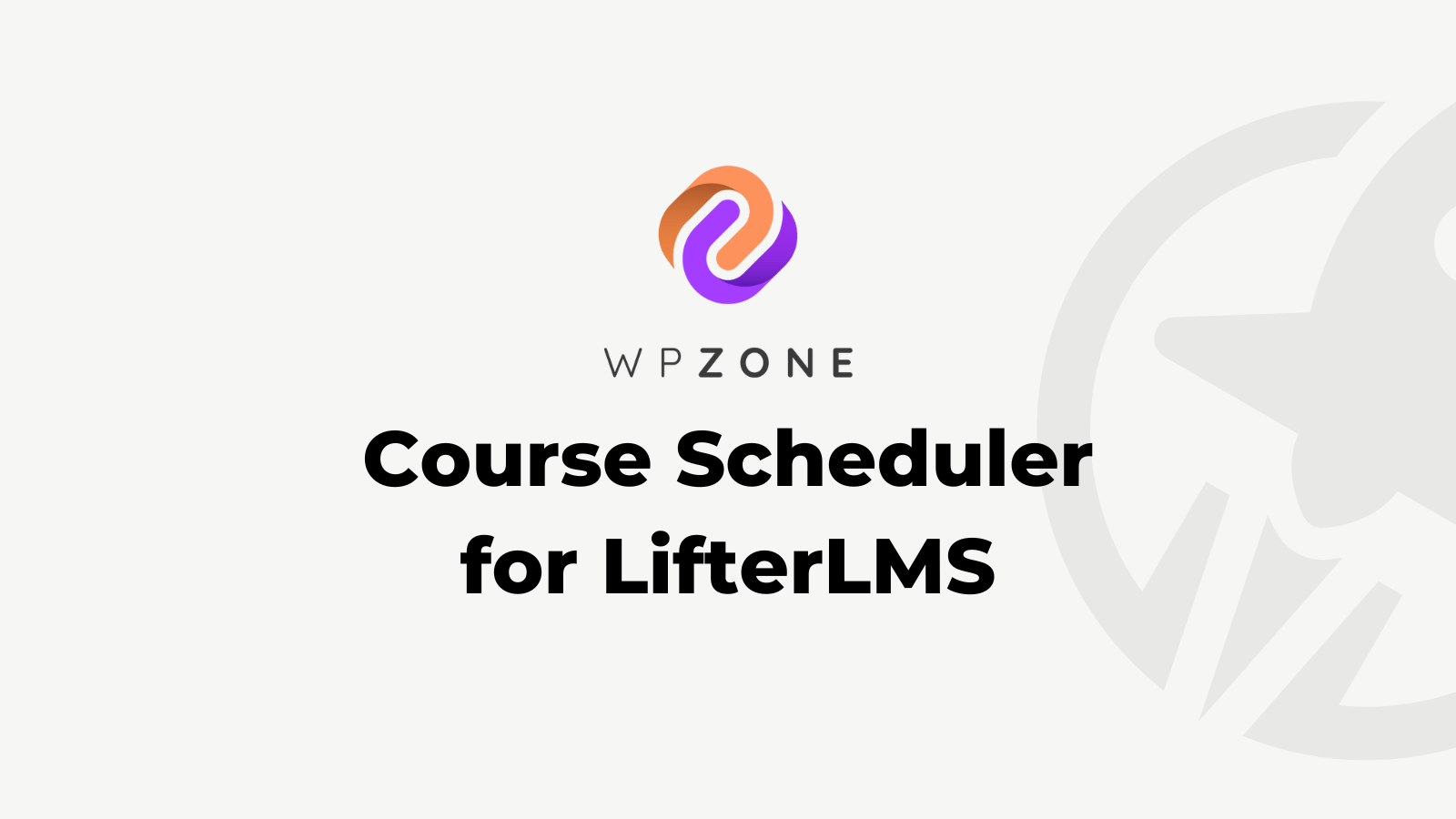 WPZone Course Scheduler