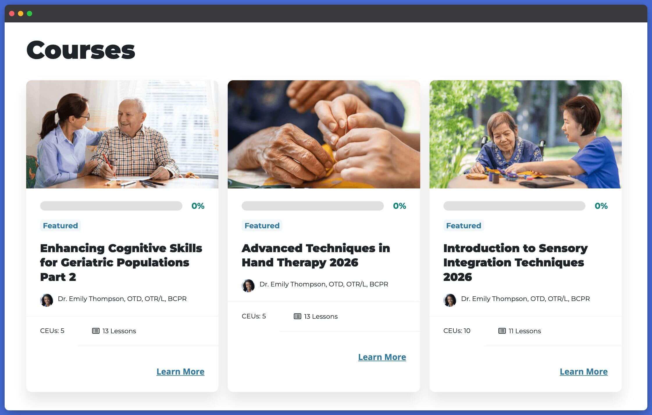 LifterLMS Course Cohort Courses