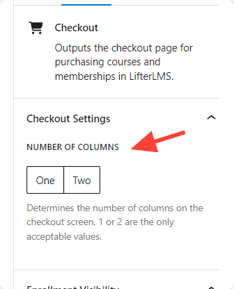 LifterLMS Checkout Settings