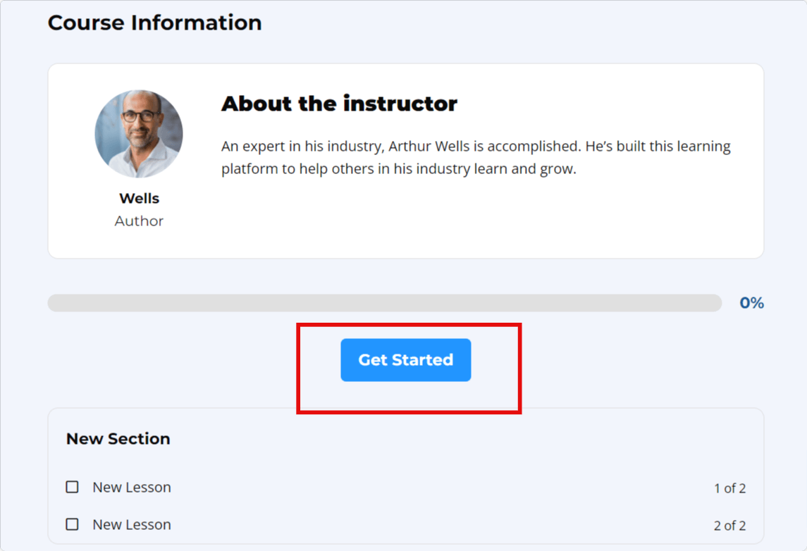 LifterLMS Course Continue Button Block