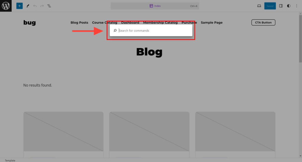A pop up will appear after you click on the template title.
