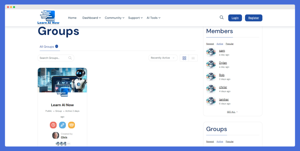 Learn AI Groups 