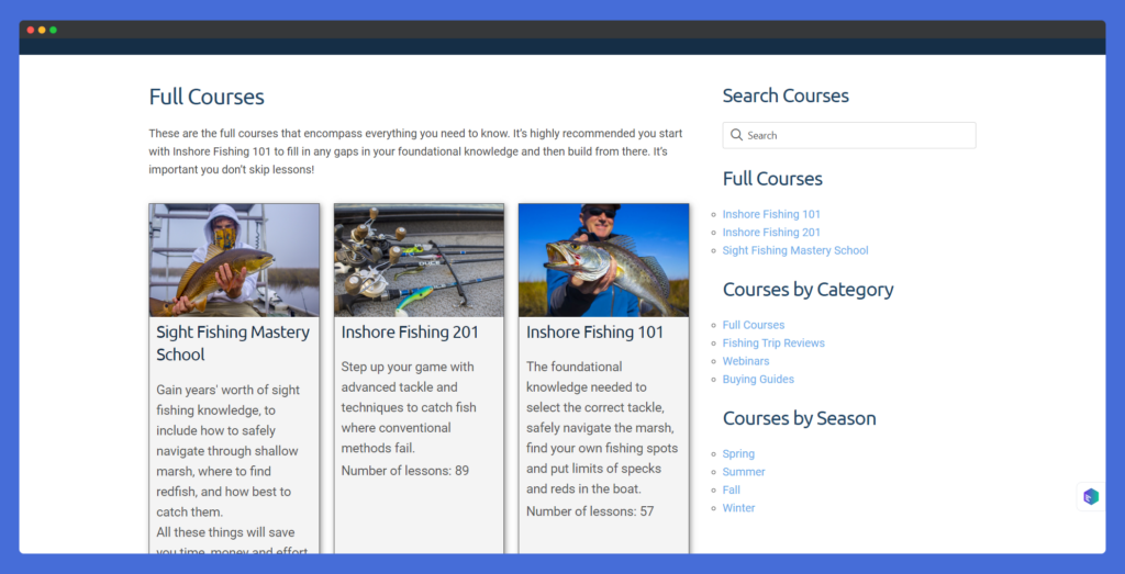 Louisiana Fishing Blog Courses by Devin Denman