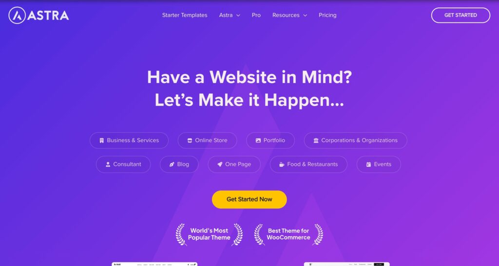 Astra eLearning WordPress theme. As one of the best WordPress LMS themes, this is a screenshot of the Astra lms wp theme. Astra is one of the best learndash themes.