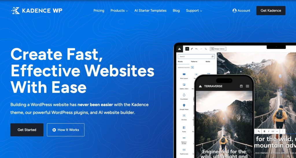Kadence LMS WordPress Template. elearning wp theme screenshot