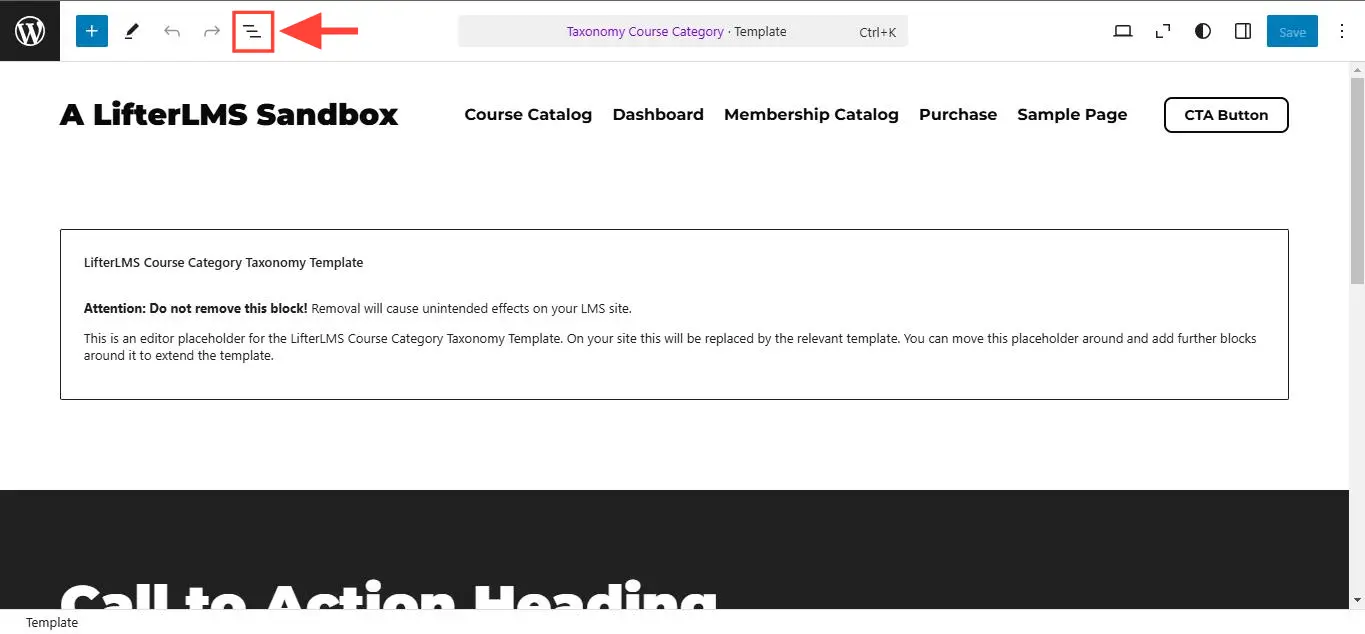 On the template that loads, click on the Document Overview.