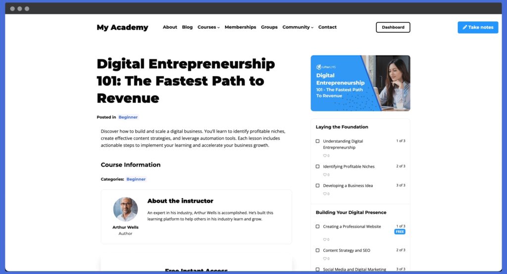 sell coaching services online with online courses