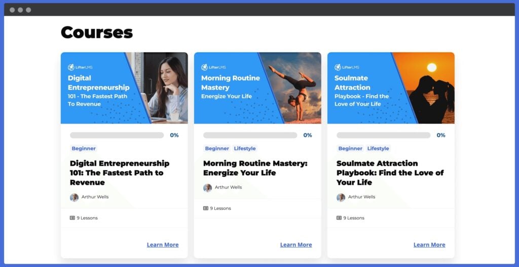 sell coaching services online and courses with LifterLMS