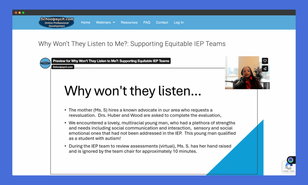 Image of Schoolpsych course page
