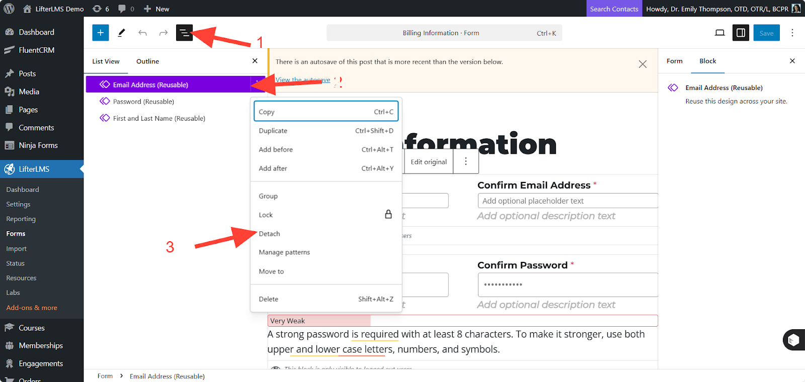 Modifying Form Labels and Content