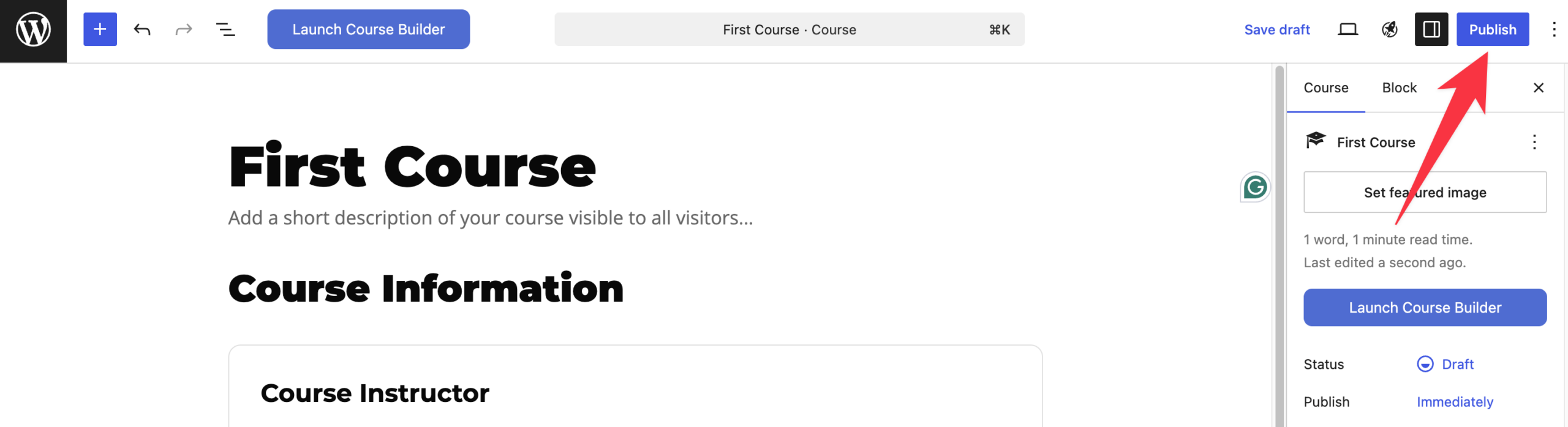 Publish LifterLMS course on the internet