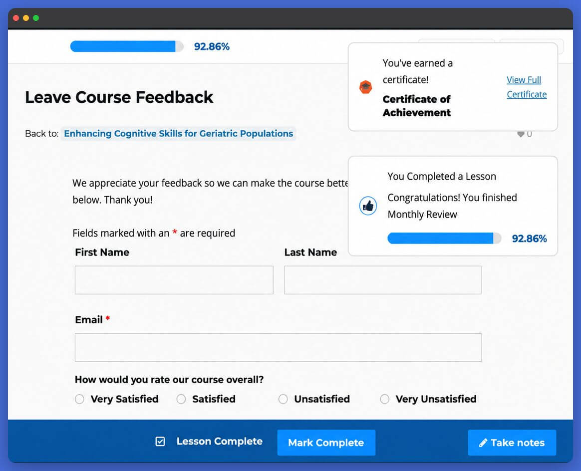 LifterLMS Powerpack Notifications